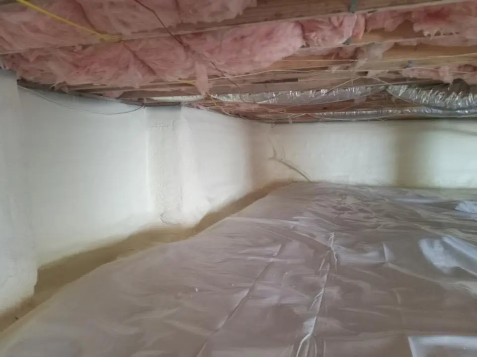 Crawl space encapsulation with closed-cell spray foam for Spray Foam Roofing Repair in Westmoreland